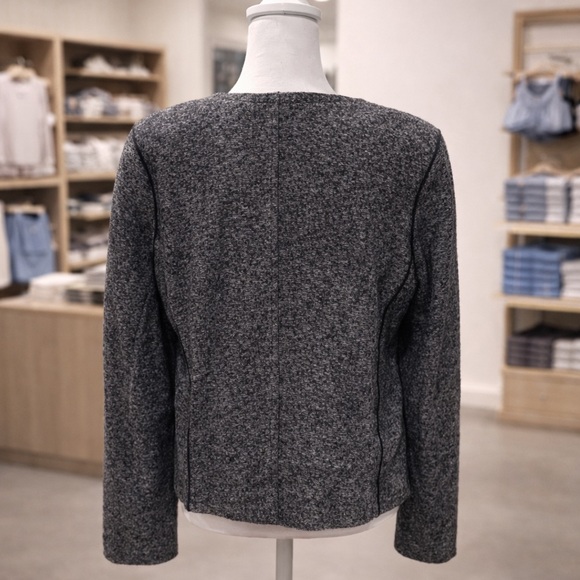 LOFT Charcoal Gray Blazer - Picture 3 of 4